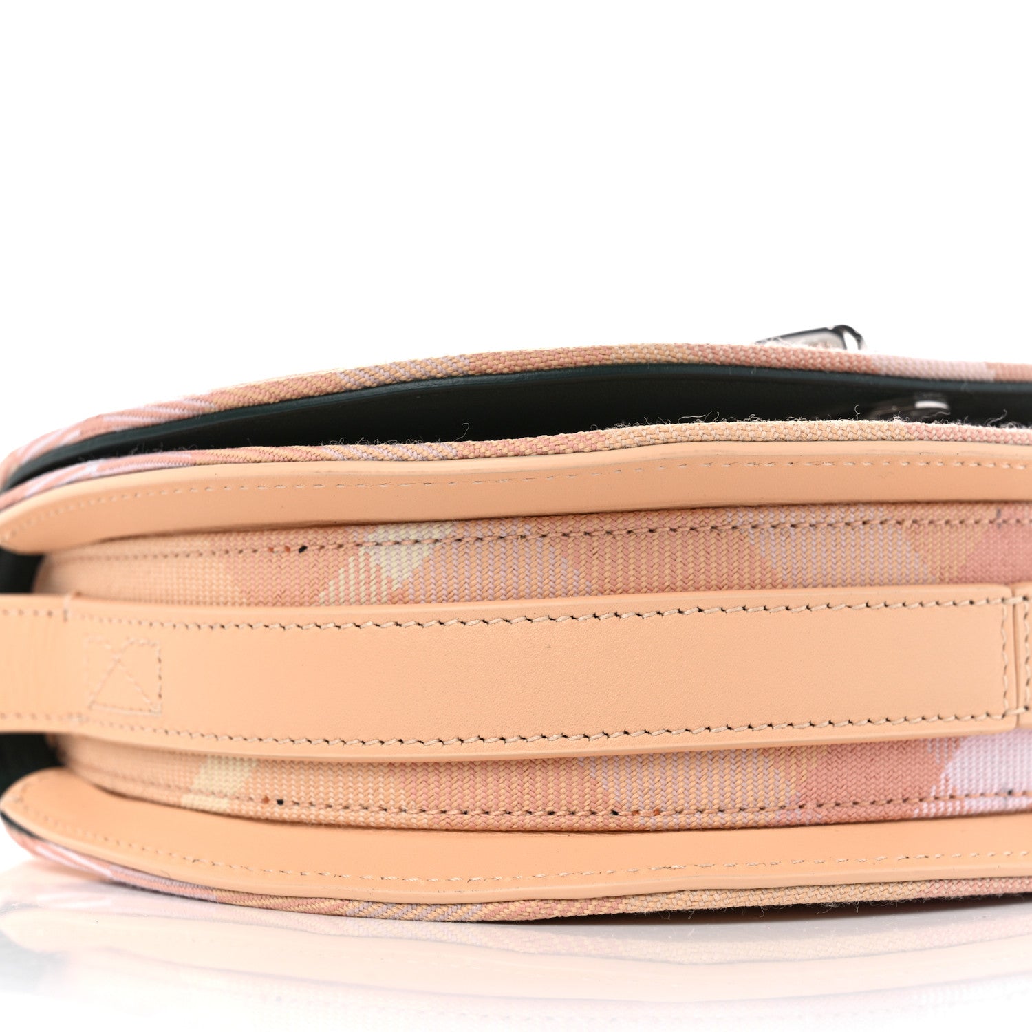 Burberry Jacquard Check Mini Rocking Horse Crossbody Peach 8 of 10