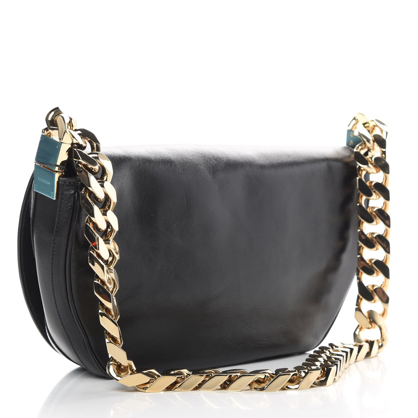 Lambskin Medium Olympia Chain Shoulder Bag Black