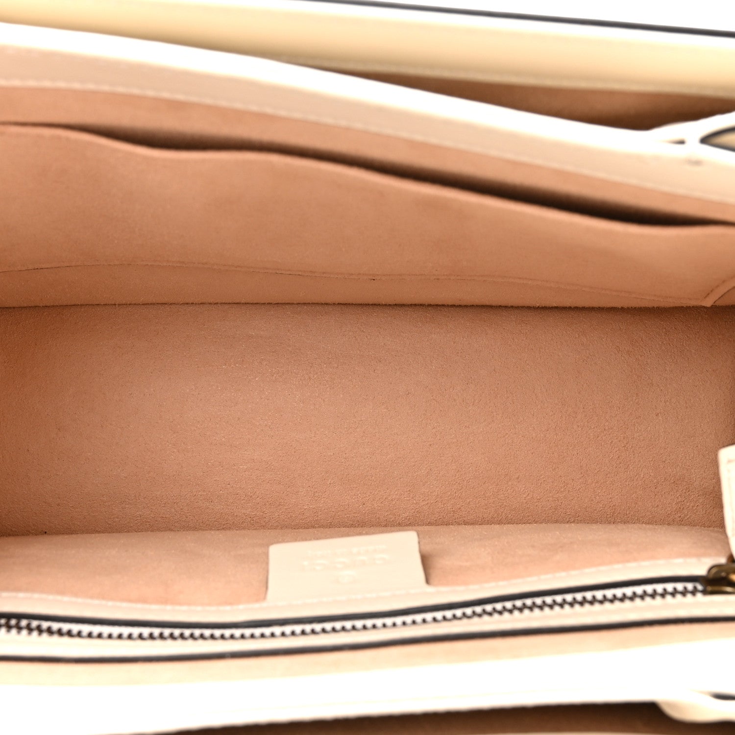 Gucci Calfskin Sylvie Web Small Queen Margaret Top Handle Bag White 5 of 10