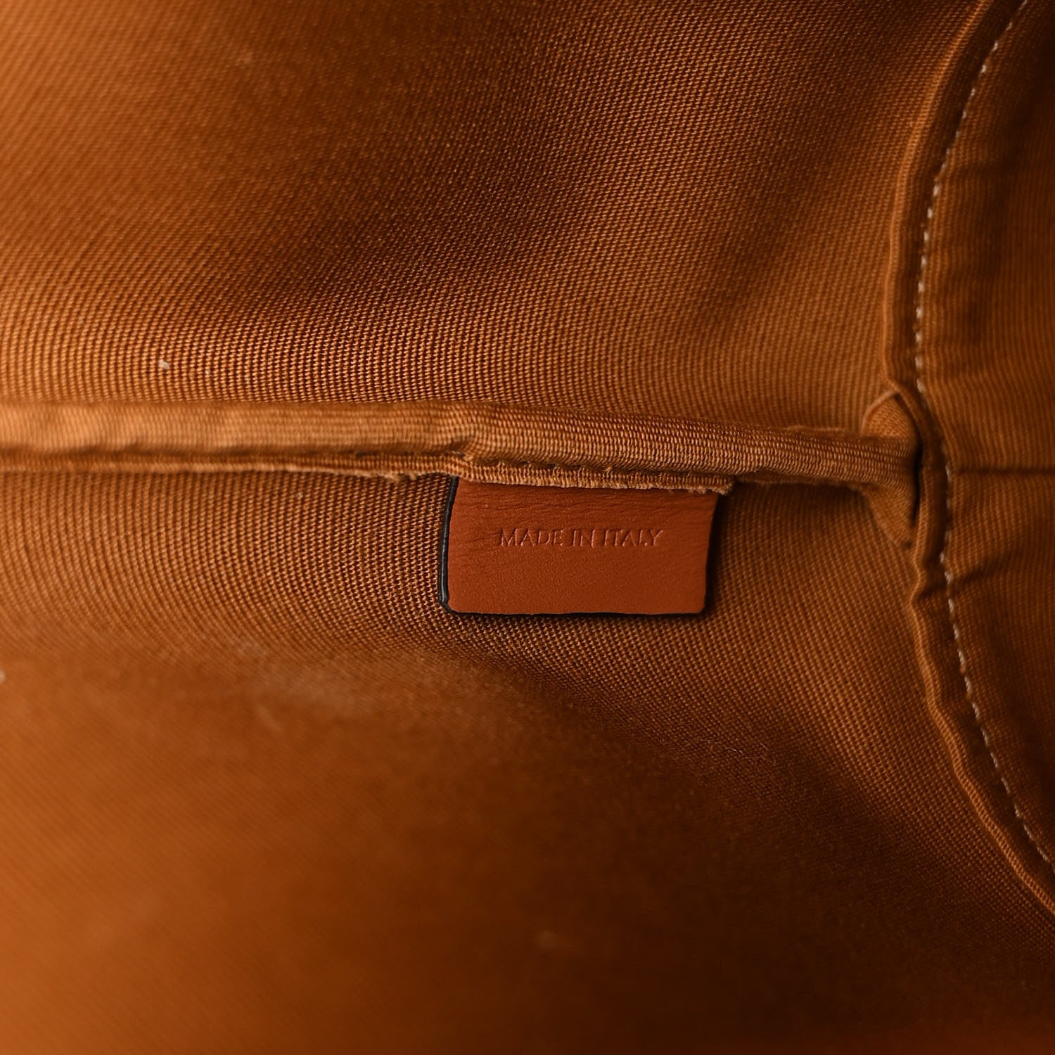 Celine Triomphe Canvas Calfskin Small Bucket Bag Tan 6 of 9