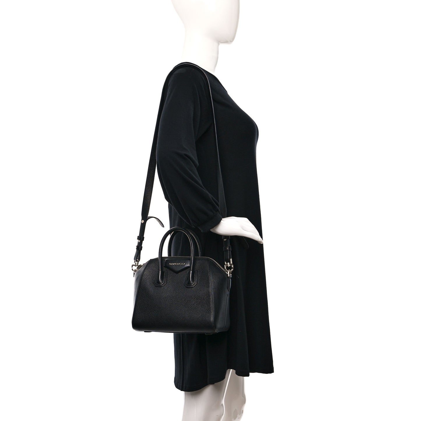 Sugar Goatskin Mini Antigona Black