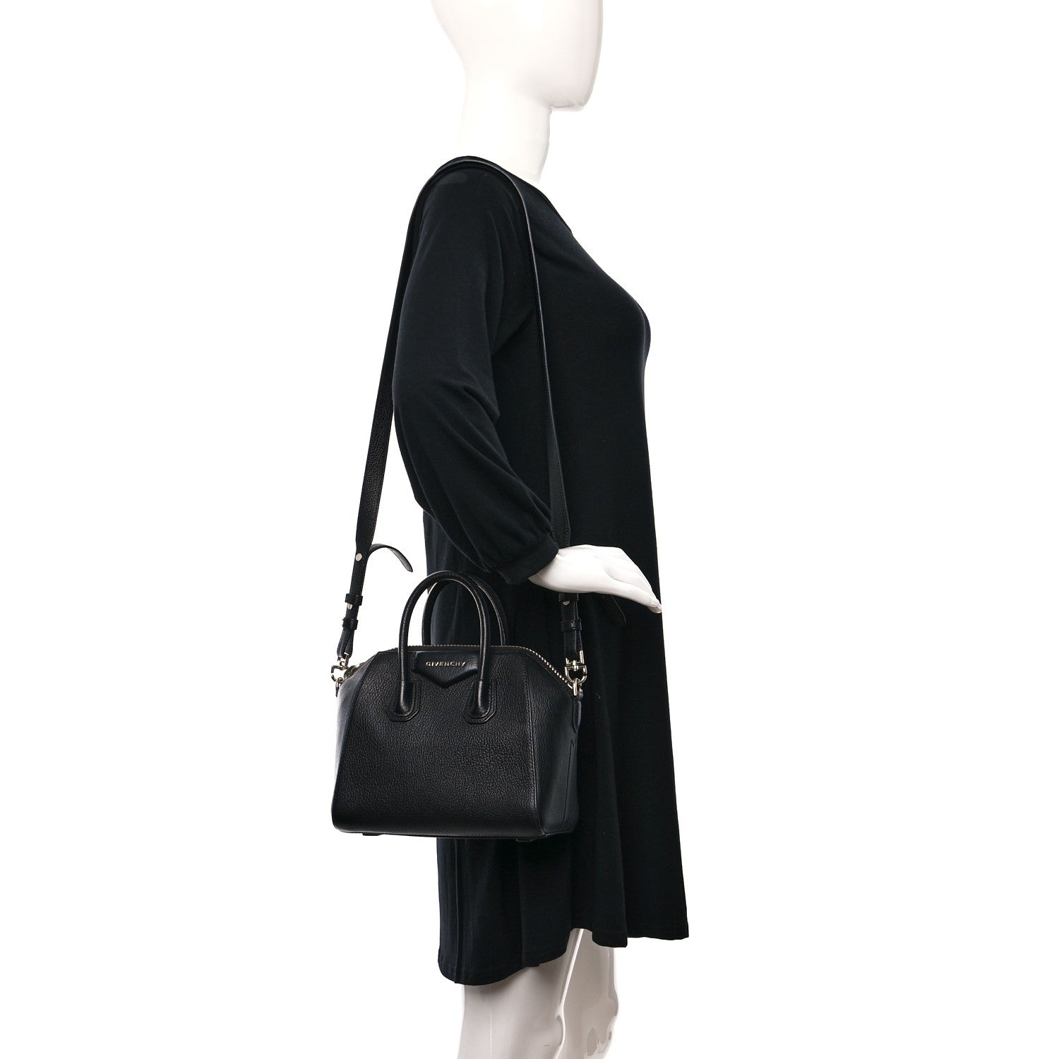 Givenchy Sugar Goatskin Mini Antigona Black 2 of 9