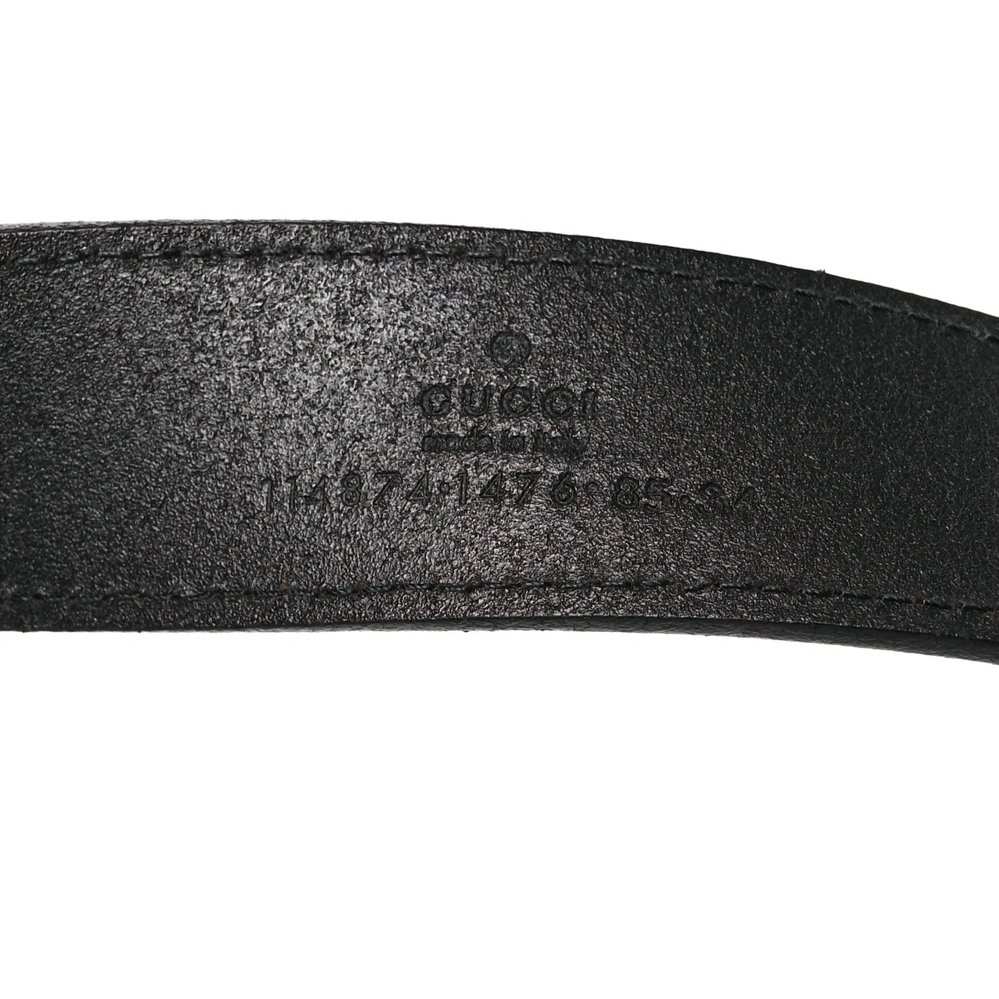Calfskin Interlocking G Belt 85 34 Black