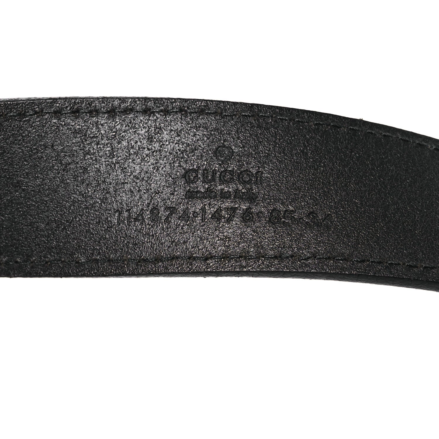 Gucci Calfskin Interlocking G Belt 85 34 Black 5 of 8