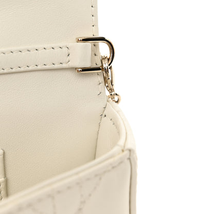 Christian Dior Lambskin Cannage Dior Talk Phone Pouch Latte 10 of 11
