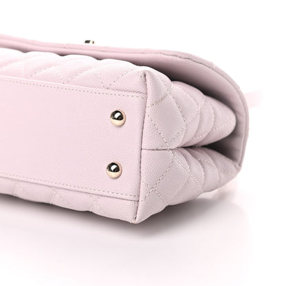 Chanel Caviar Quilted Mini Coco Handle Flap Lilas Lilac 10 of 11