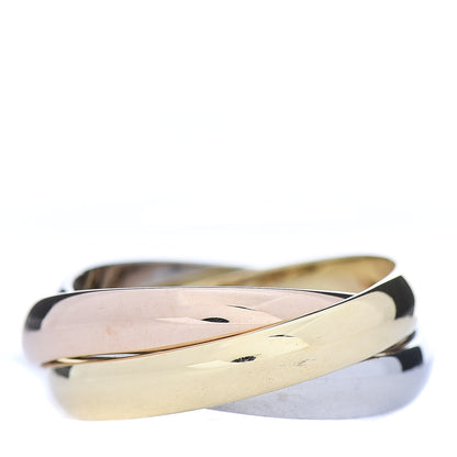 Cartier 18K Pink Yellow White Gold Classic Trinity Ring 52 6 3 of 8