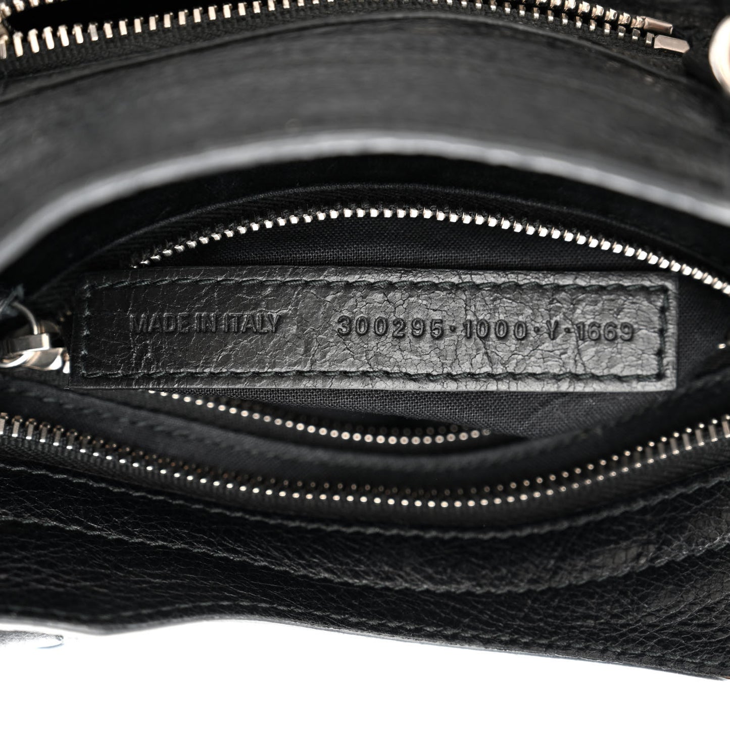 Agneau Classic Silver Hardware Mini City Black