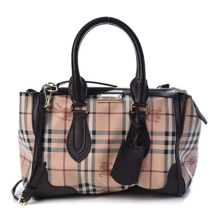 Burberry Haymarket Check Small Gladstone Chocolate 1 of 9
