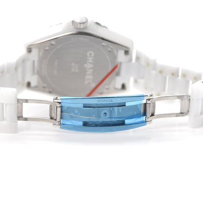 Chanel Stainless Steel Ceramic 38mm J12 Chrono Automatic Watch White 5 of 6