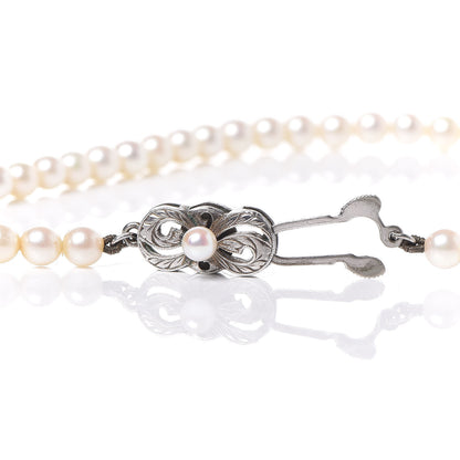 Mikimoto Sterling Silver Akoya Pearl 4-4.5mm Strand Necklace 4 of 6