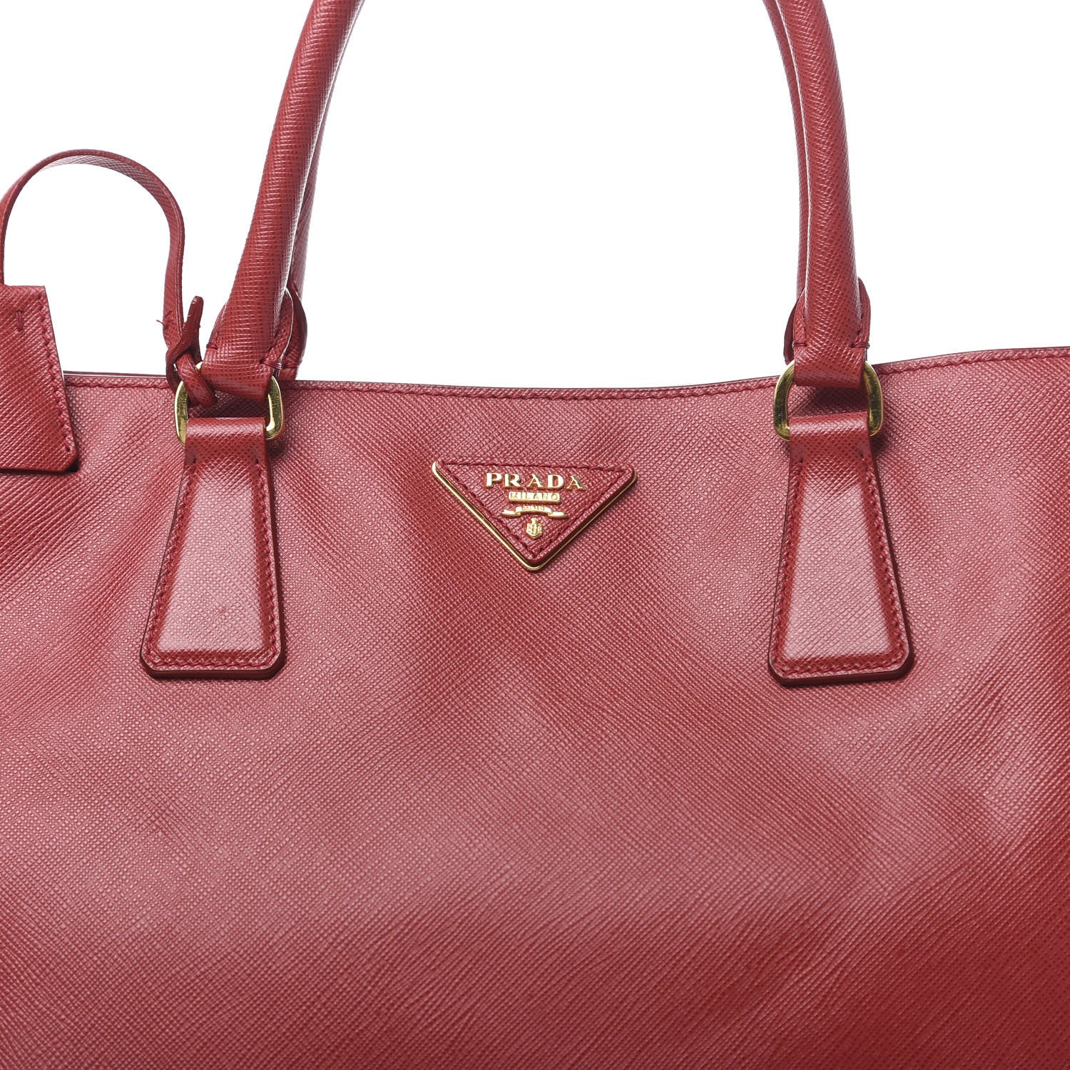 Prada Saffiano Lux Large Tote Fuoco 14 of 14
