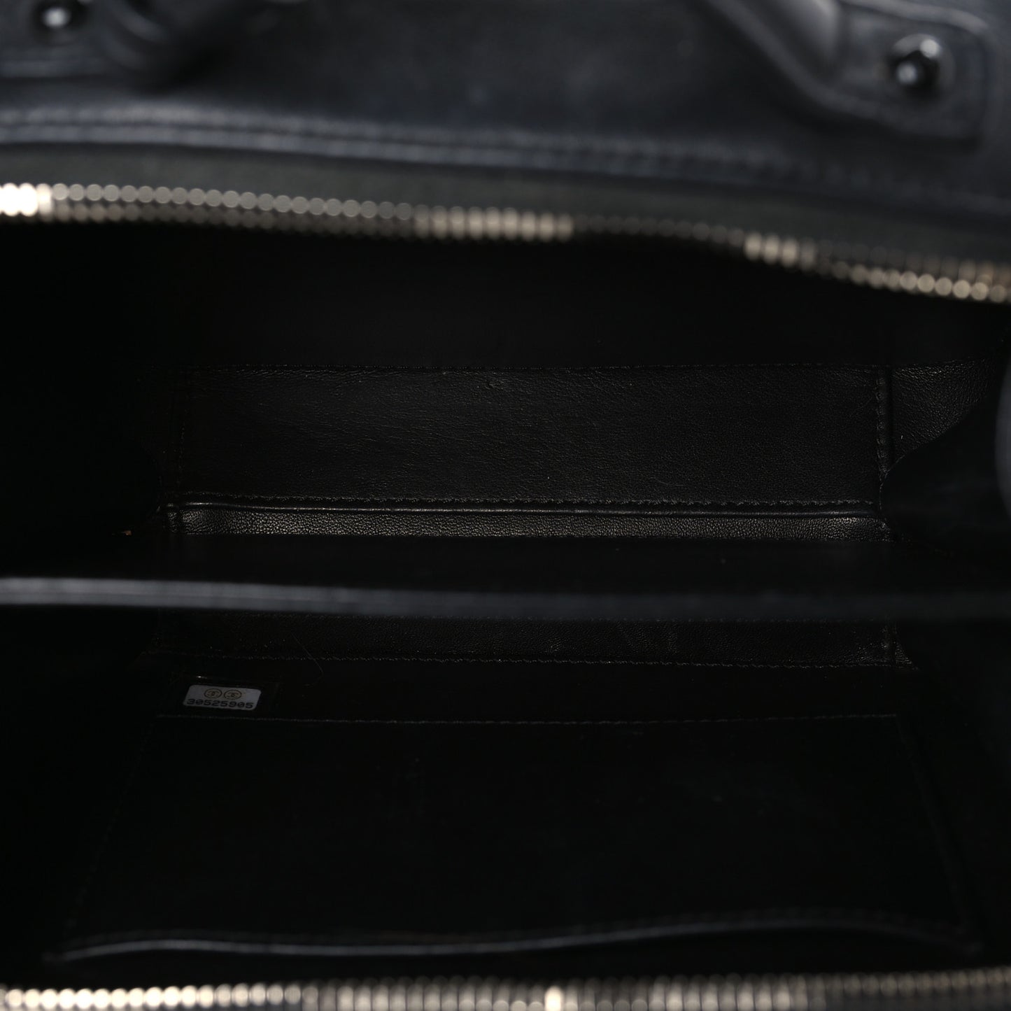 Lambskin Quilted Small CC Filigree Vanity Case Black