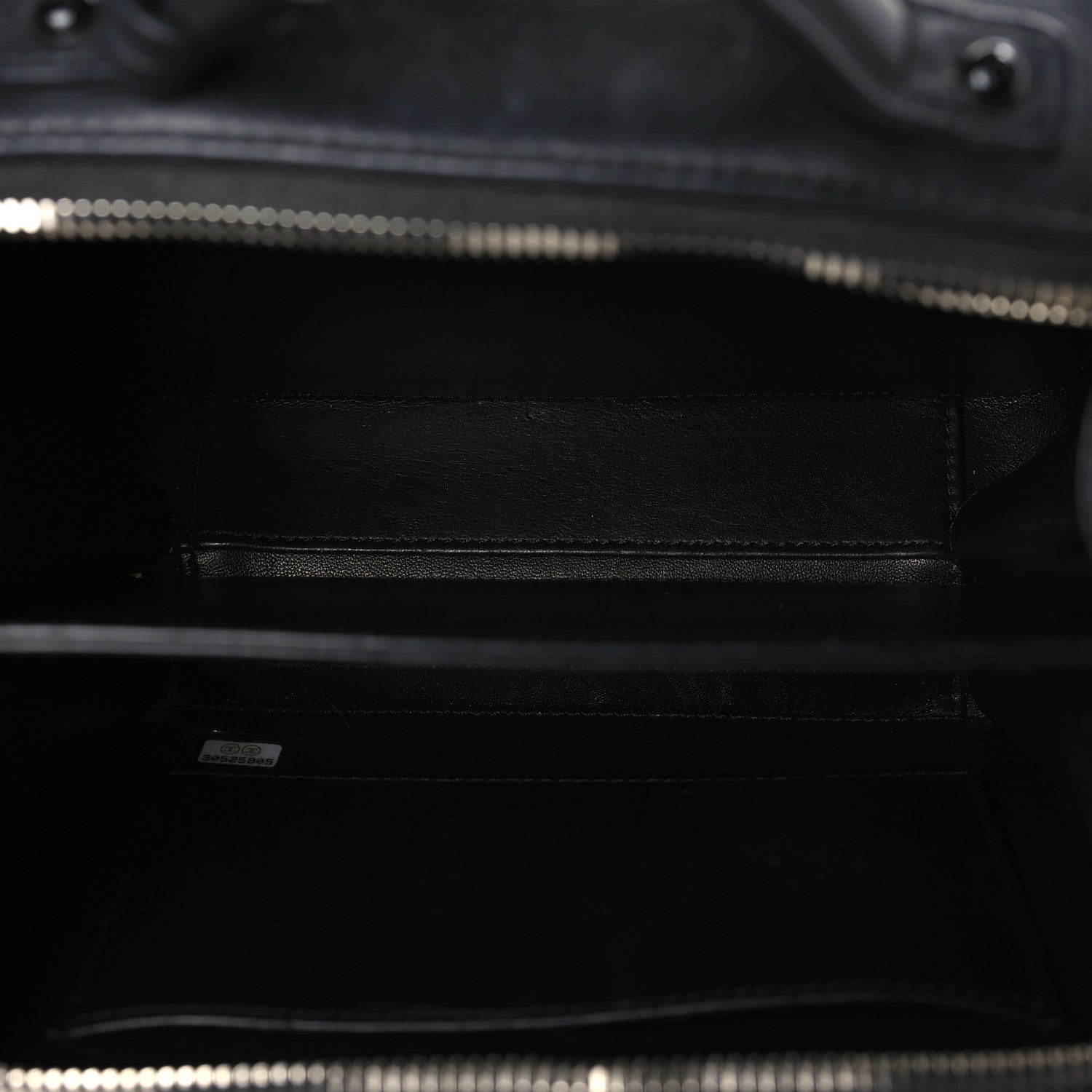 Chanel Lambskin Quilted Small CC Filigree Vanity Case Black 5 of 9