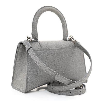 Balenciaga Glitter Fabric Hourglass Top Handle Bag XS Grey 3 of 10