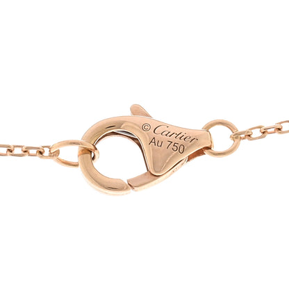 Cartier 18K Pink Gold Diamond Malachite XS Amulette de Cartier Pendant Necklace 4 of 4