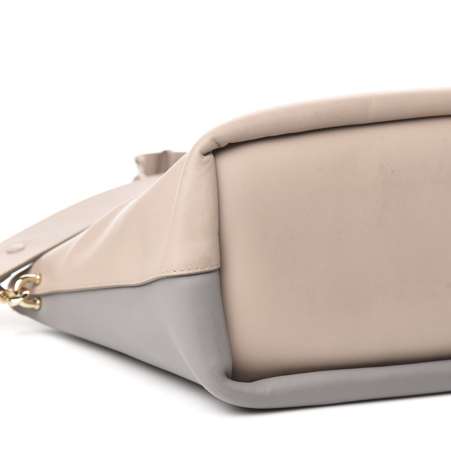Smooth Calfskin Medium Baylee Tote Cashmere Grey Rope Beige