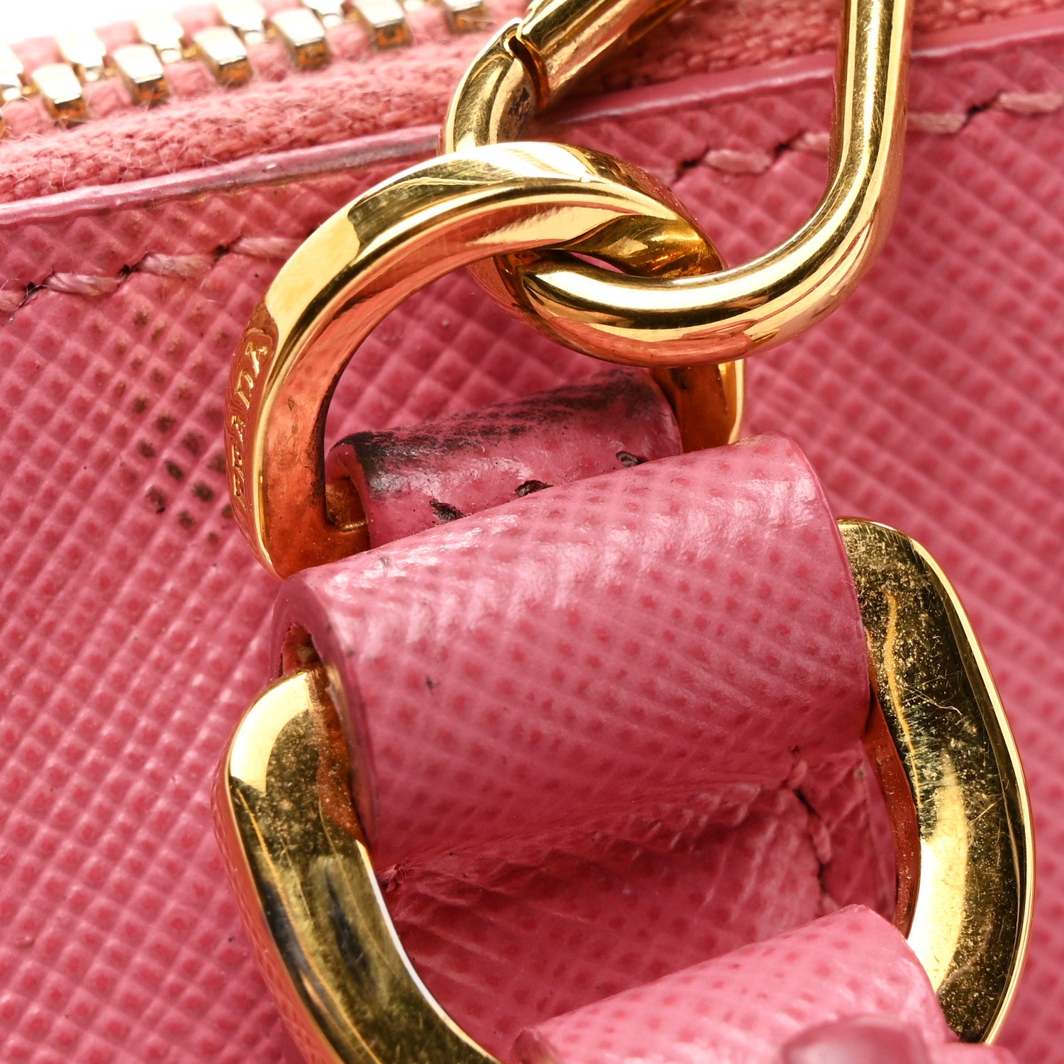 Prada Saffiano Lux Mini Promenade Tote Begonia 12 of 18