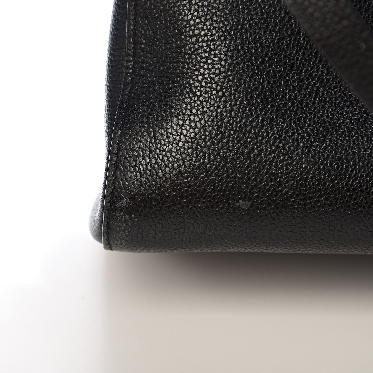 Grained Calfskin Small Neo Executive Shopper Tote Black