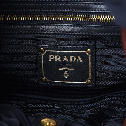 Prada Tessuto Nylon Jacquard Logo Tote Black 6 of 11