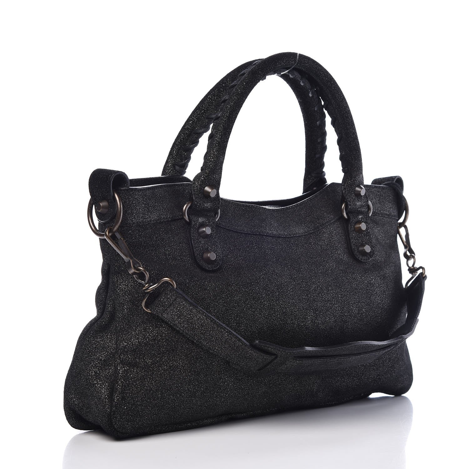 Balenciaga Craquele Calfskin First Black 3 of 7