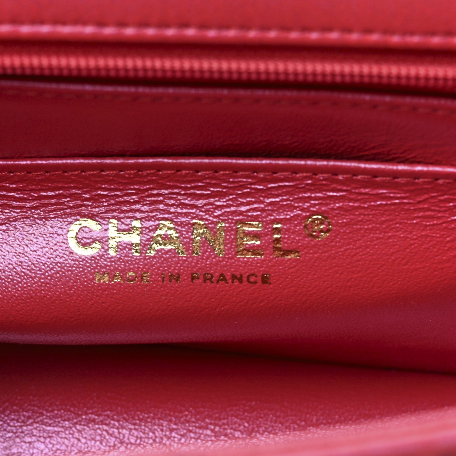 Chanel Iridescent Lambskin Quilted Mini Top Handle Rectangular Flap Red 7 of 13