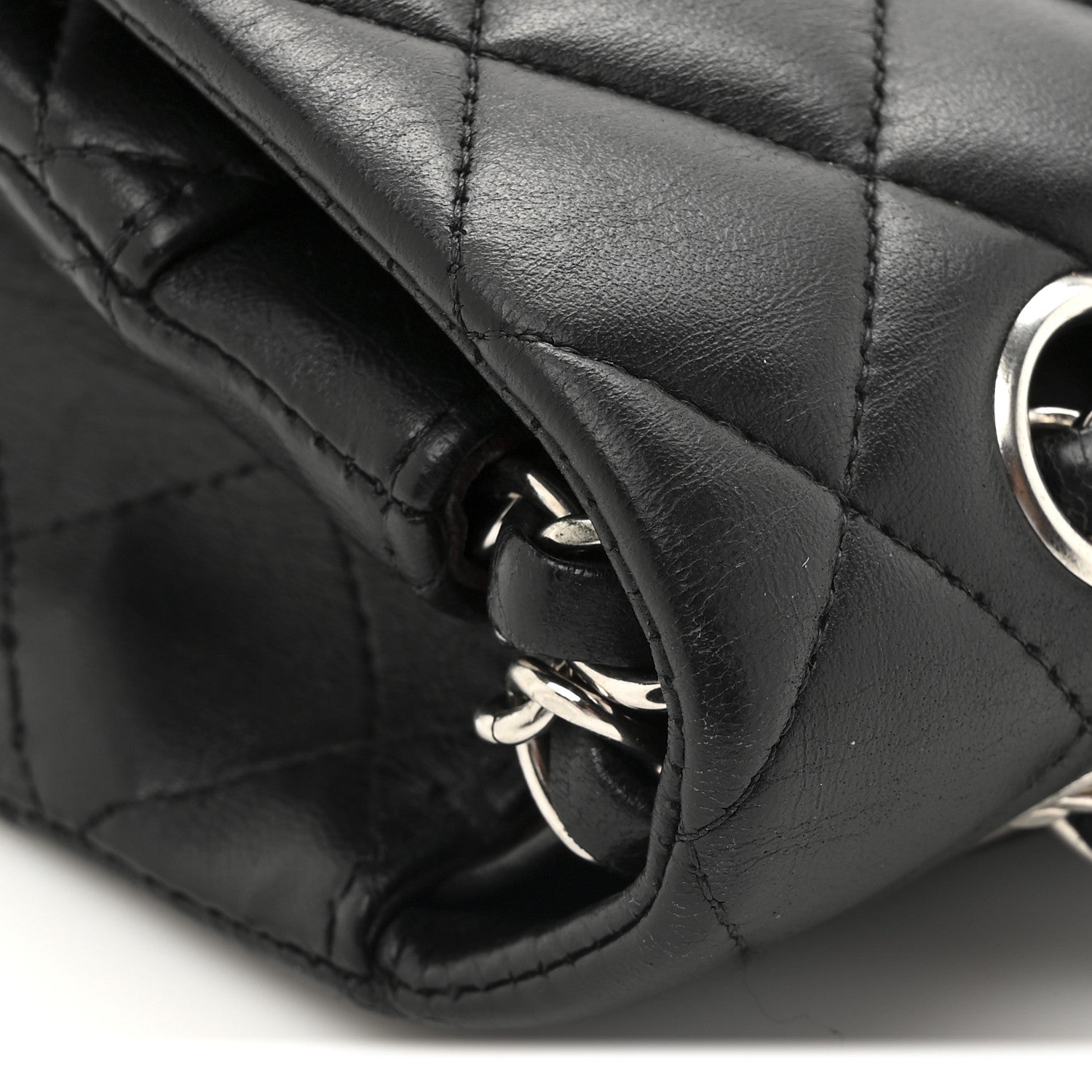 Chanel Lambskin Quilted Medium Double Flap Black 18 of 18