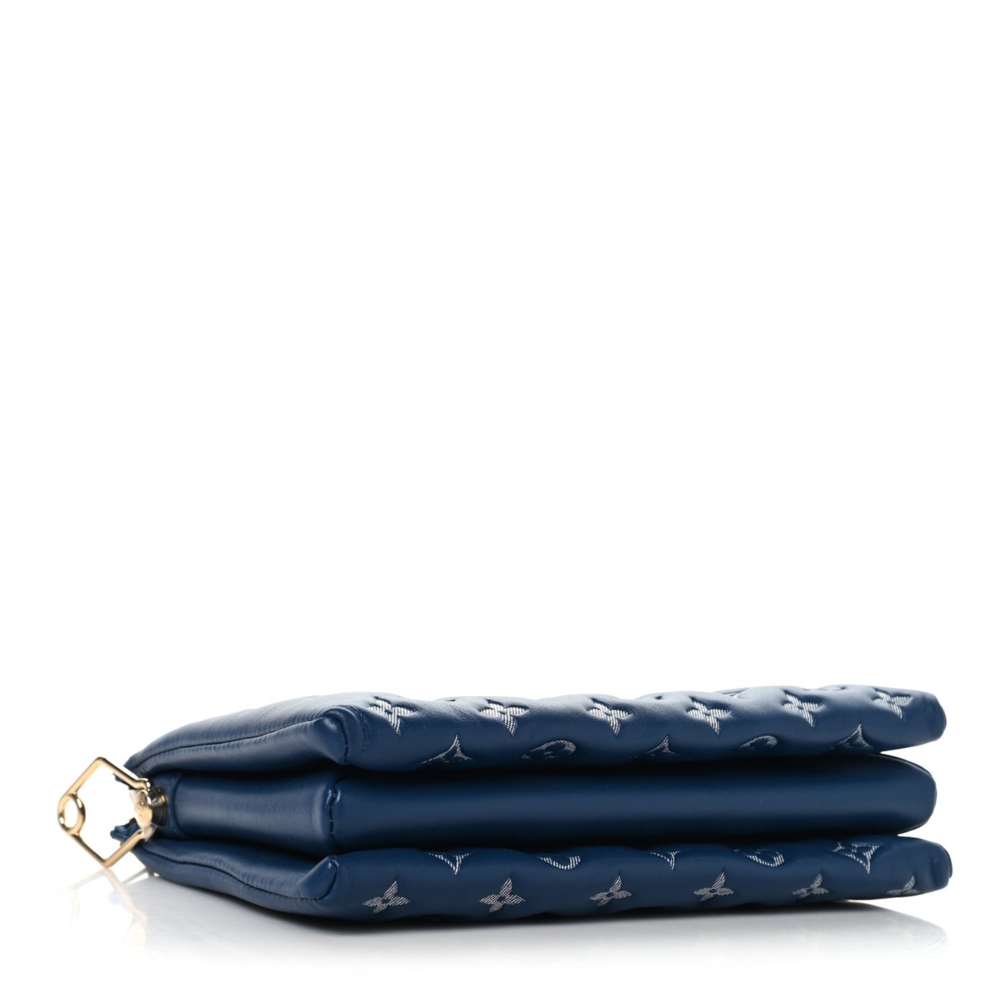 Lambskin Embossed Monogram Coussin PM Denim Blue