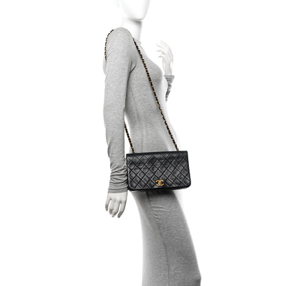Chanel Lambskin Quilted Small Single Flap Black 2 of 15