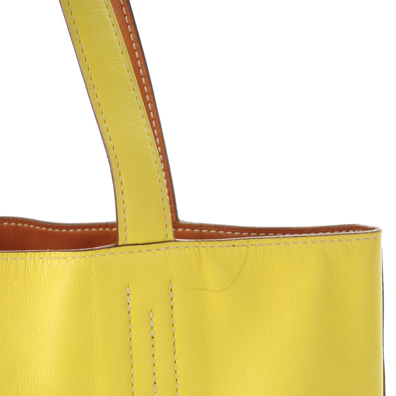 Hermes Sikkim Double Sens 30 Reversible Tote Soufre Cannelle 6 of 10