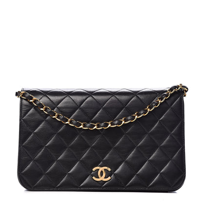 Chanel Lambskin Quilted Small Single Flap Black 1 of 12