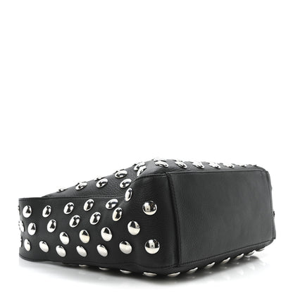Khaite Pebbled Sport Calfskin Studded Elena Black 4 of 9