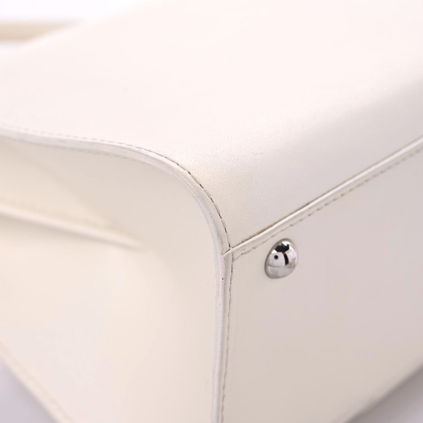 Calfskin Mini Brillant Satchel Ivory