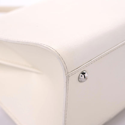 Delvaux Calfskin Mini Brillant Satchel Ivory 7 of 18