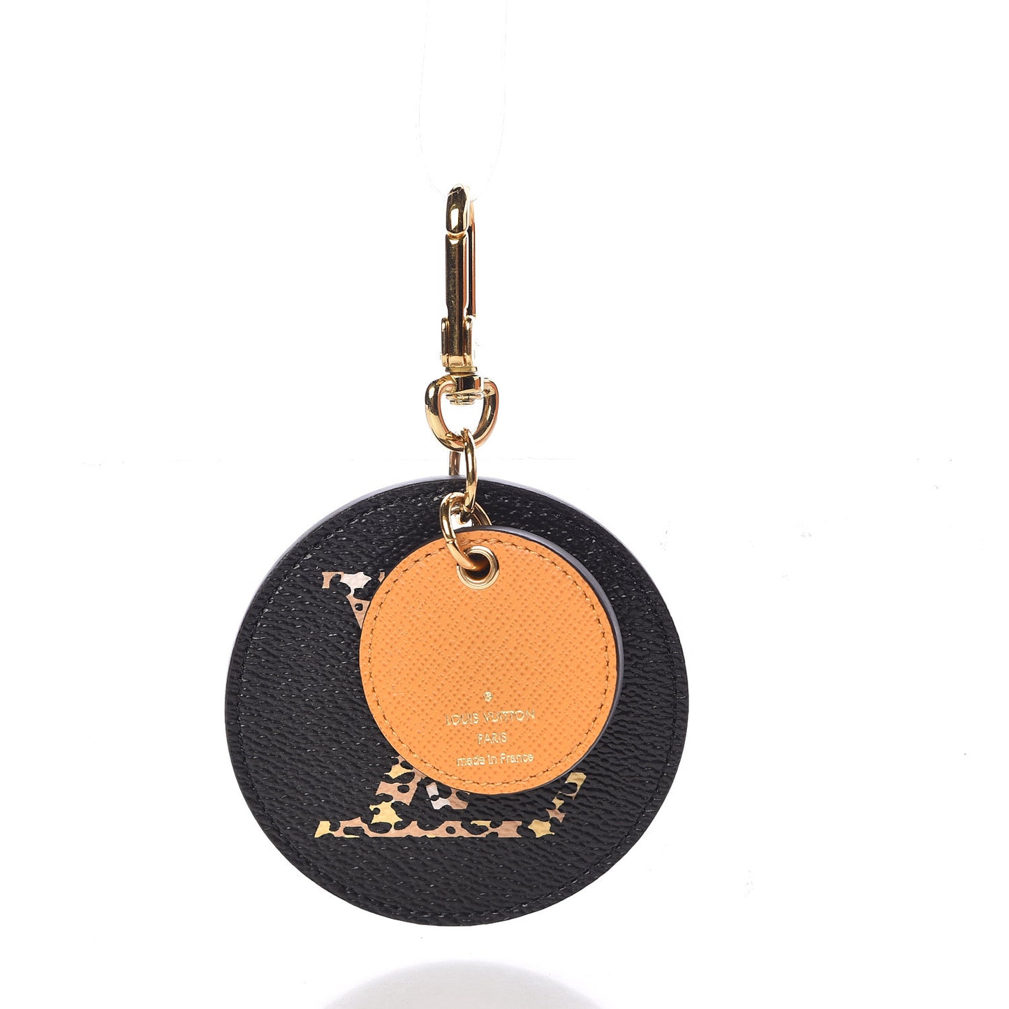 Monogram Giant Jungle Bag Charm Key Holder Black