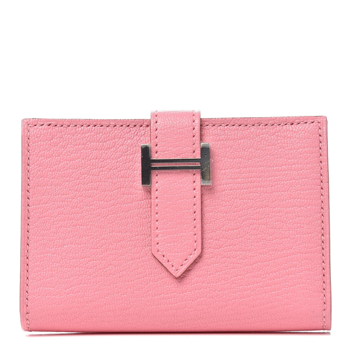 Chevre Mysore Bearn Card Holder Wallet Rose Confetti