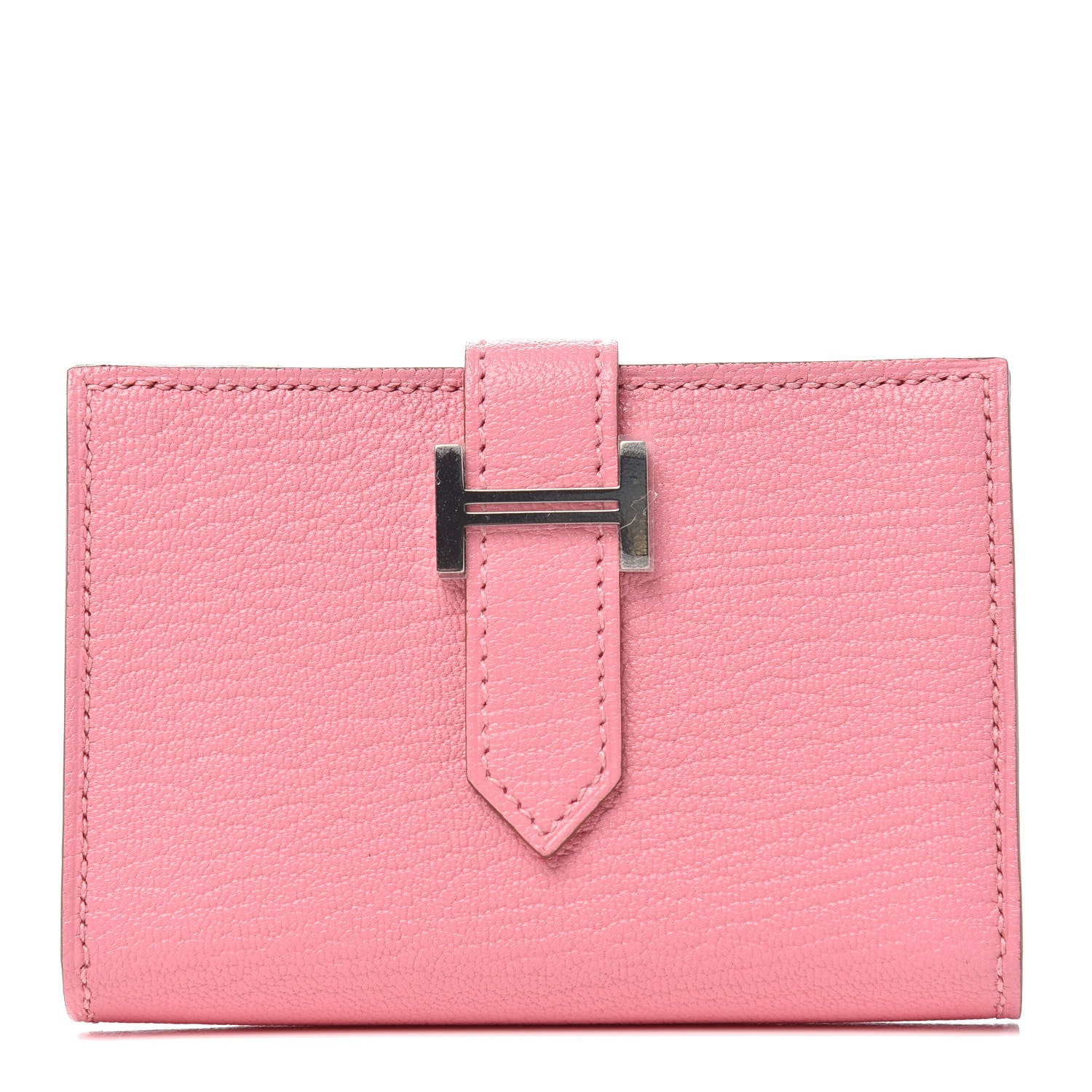 Hermes Chevre Mysore Bearn Card Holder Wallet Rose Confetti 1 of 6