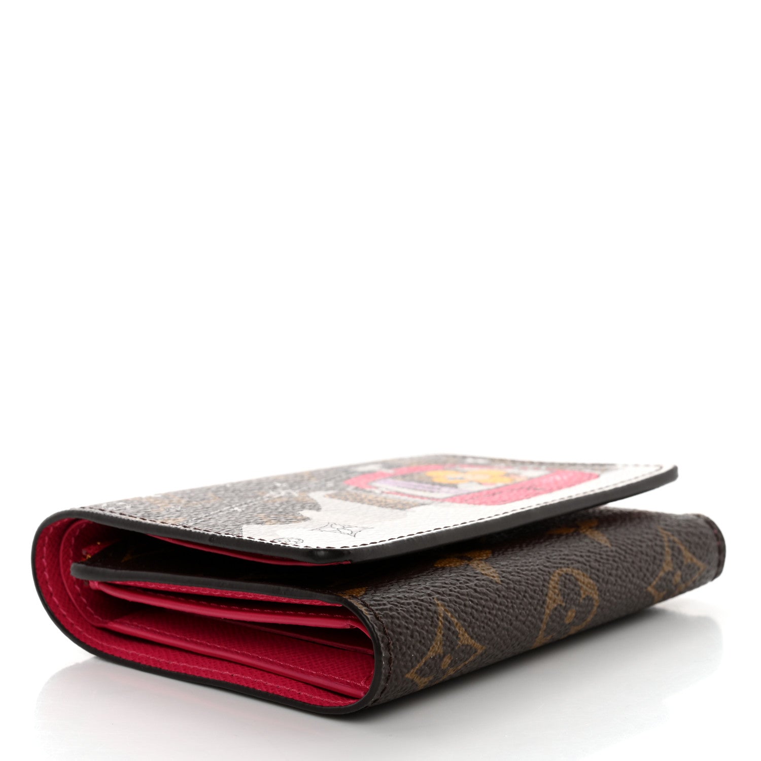 Louis Vuitton Monogram 2019 Christmas Animation Victorine Wallet Fuchsia 4 of 8