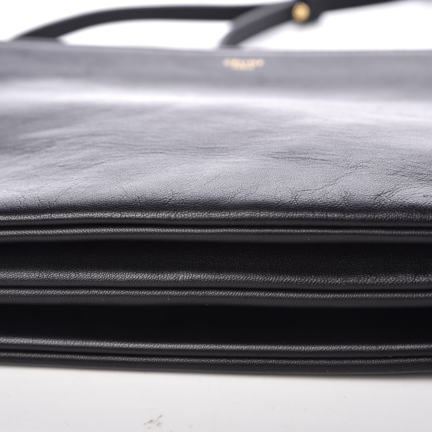 Celine Lambskin Large Trio Crossbody Bag Black 14 of 14