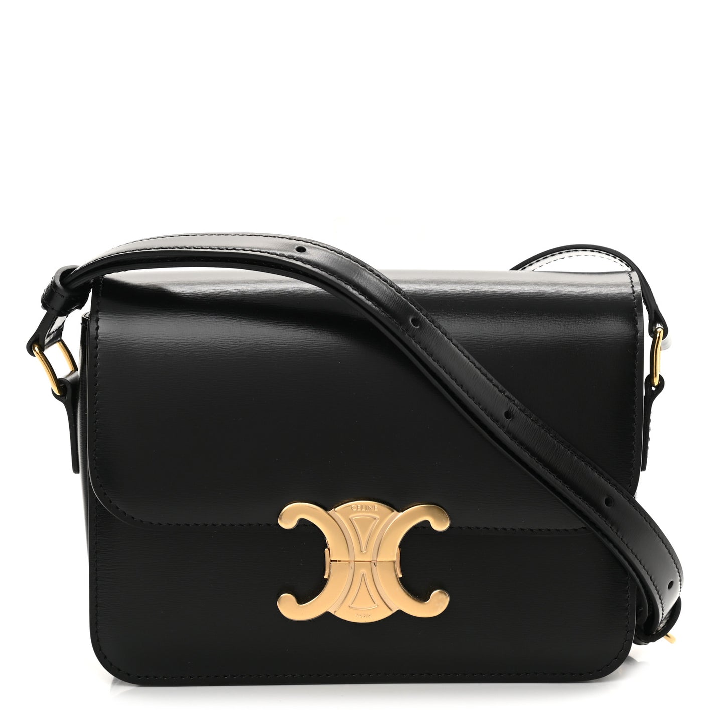 Shiny Calfskin Teen Triomphe Black