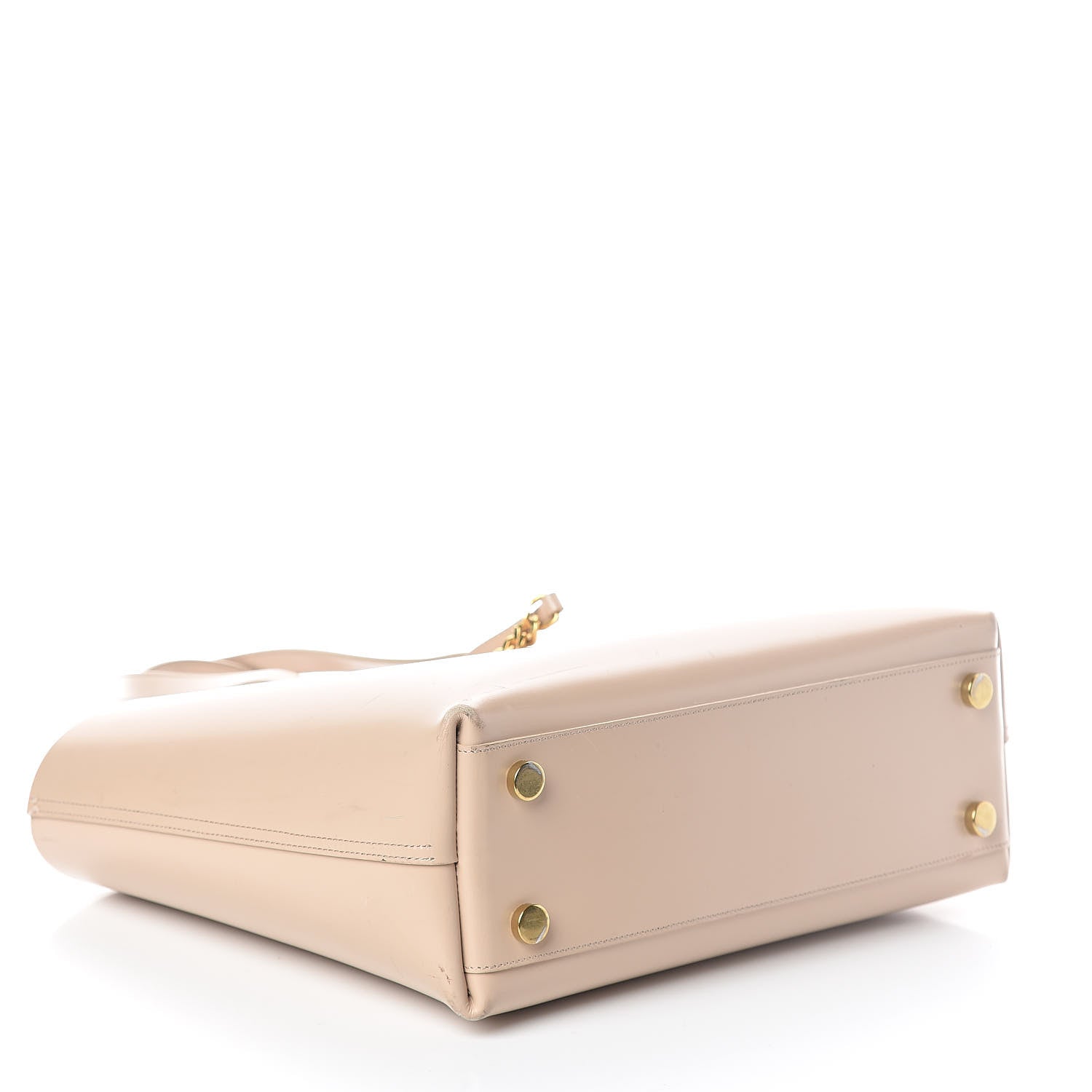 Saint Laurent Calfskin Classic Monogram Double Face Tote Nude Powder 5 of 10