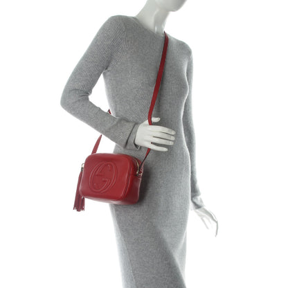 Gucci Pebbled Calfskin Small Soho Disco Bag Tabasco Red 2 of 7