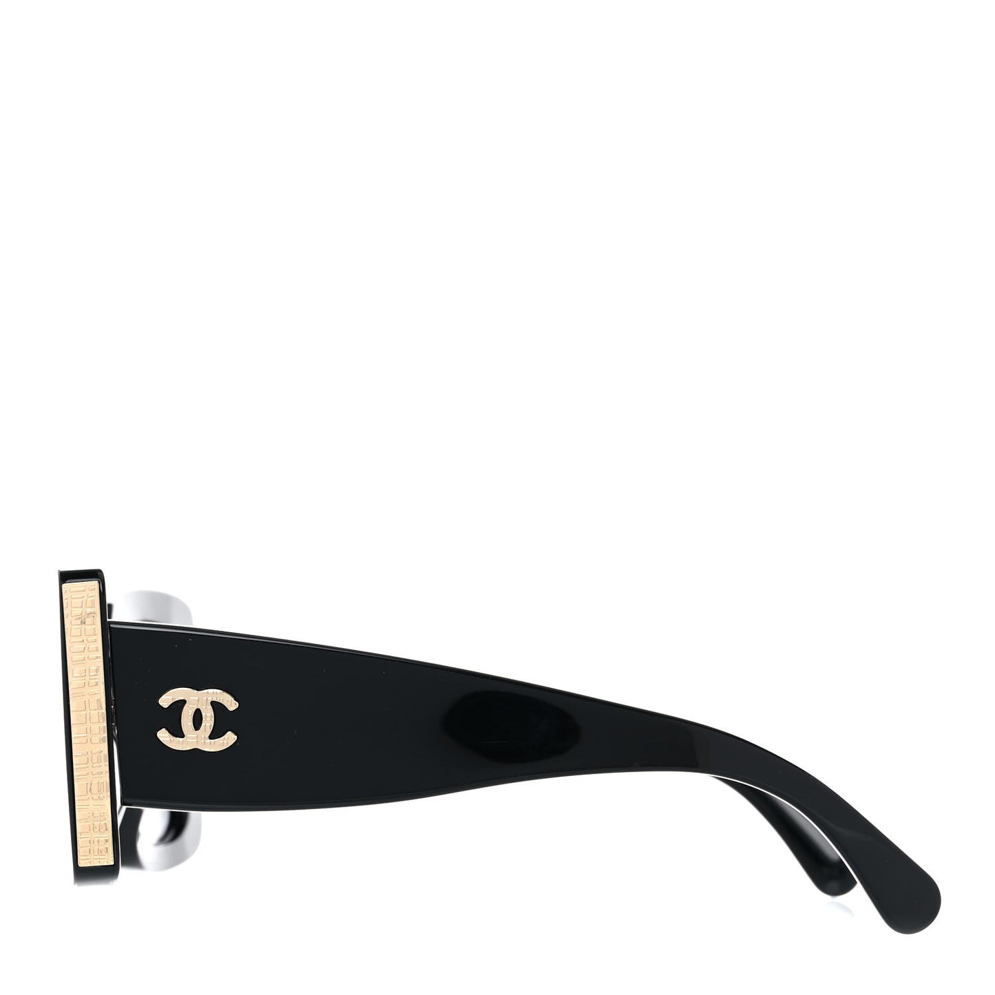 Acetate Rectangle Sunglasses 5435 Black