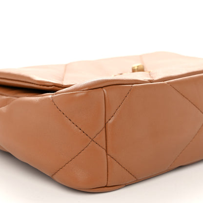 Chanel Lambskin Quilted Medium Chanel 19 Flap Brown 9 of 10