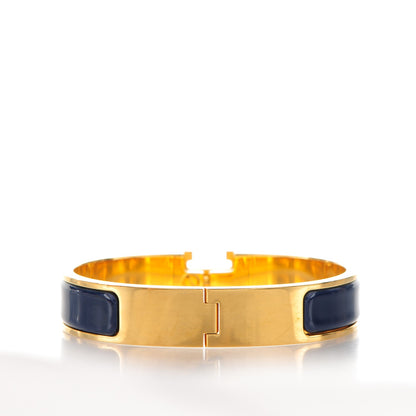 Hermes Narrow Enamel Clic Clac H Bracelet PM Bleu Biarritz 3 of 5