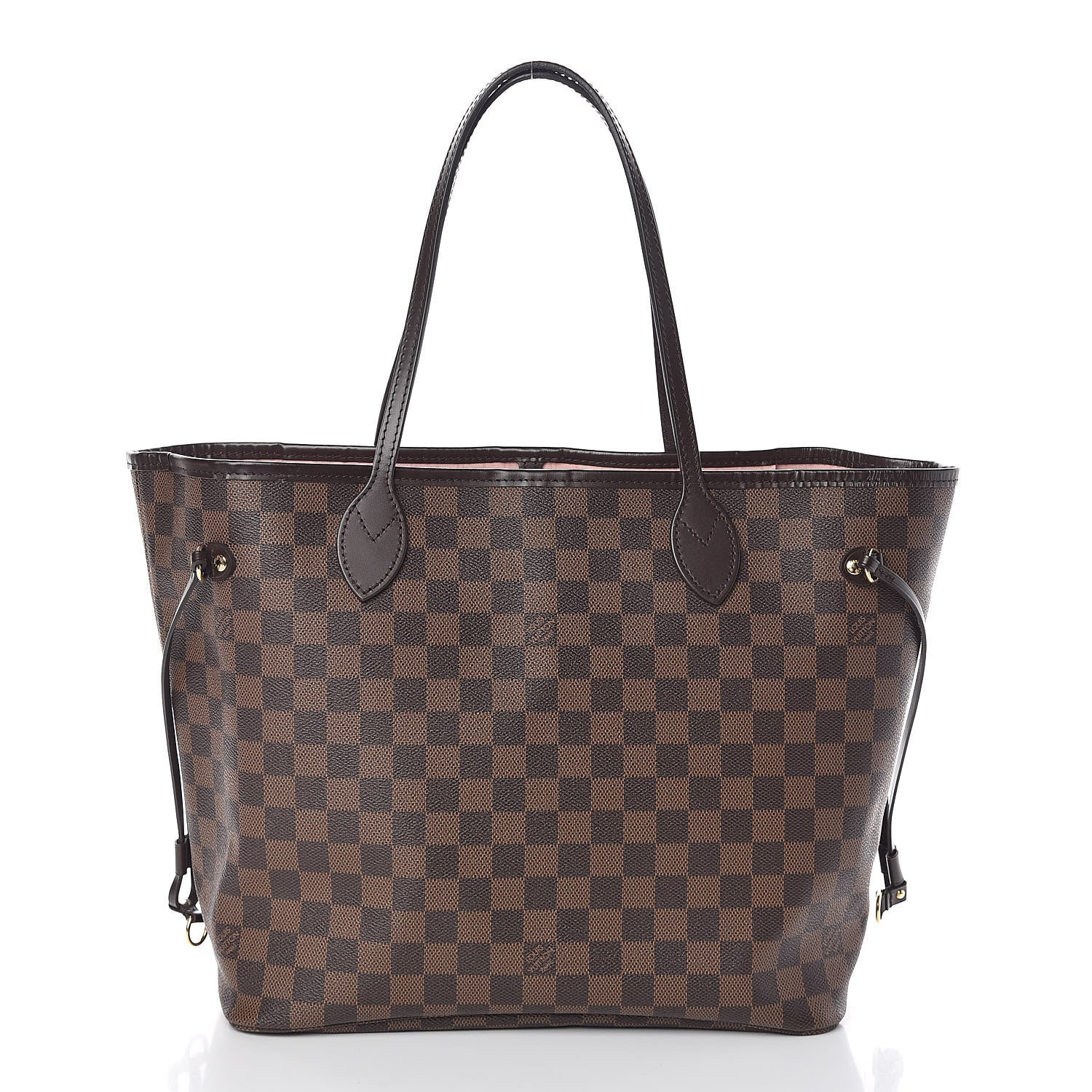 Louis Vuitton Damier Ebene Neo Neverfull MM Rose Ballerine 3 of 11