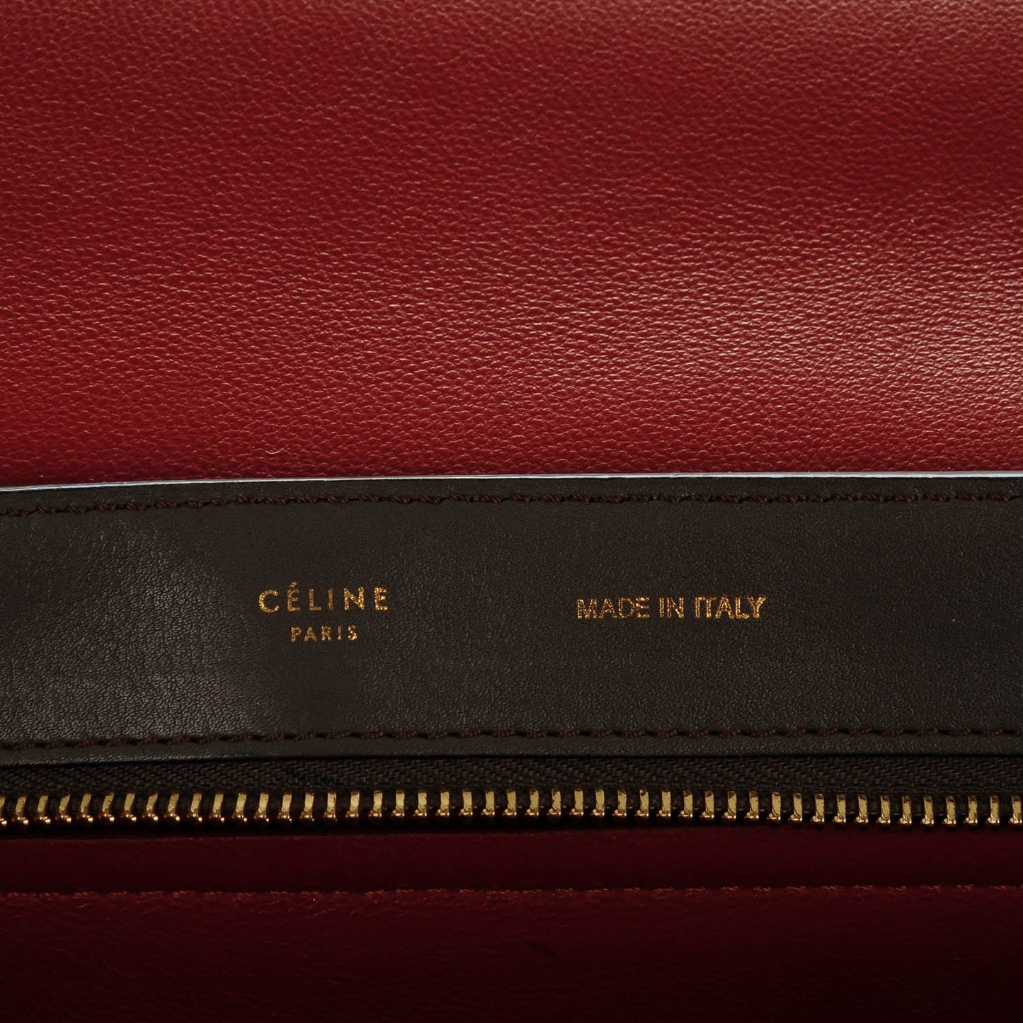 Smooth Calfskin Suede Medium Tri-Color Trapeze Terracotta