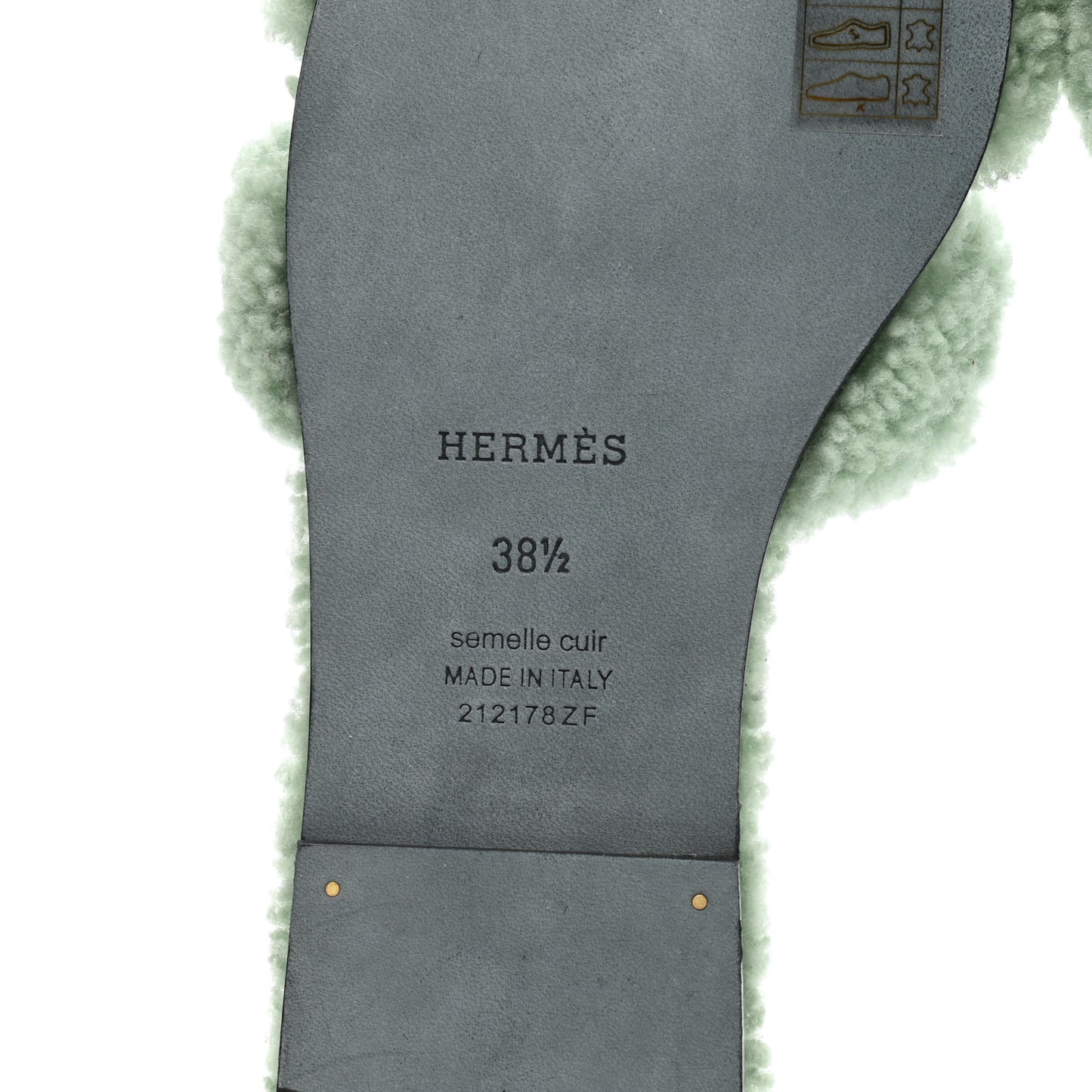 Woolskin Oran Sandals 38.5 Vert d'eau