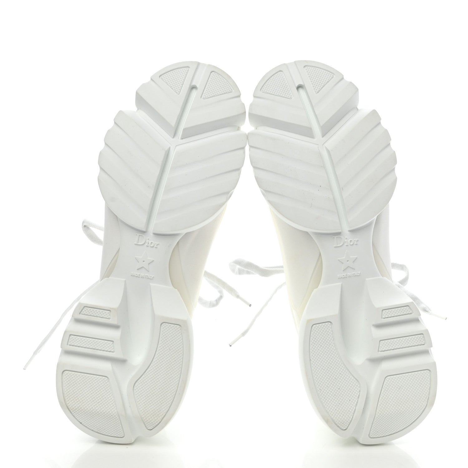 Christian Dior Technical Fabric Rubber Womens D-Connect Sneakers 38.5 White 5 of 9