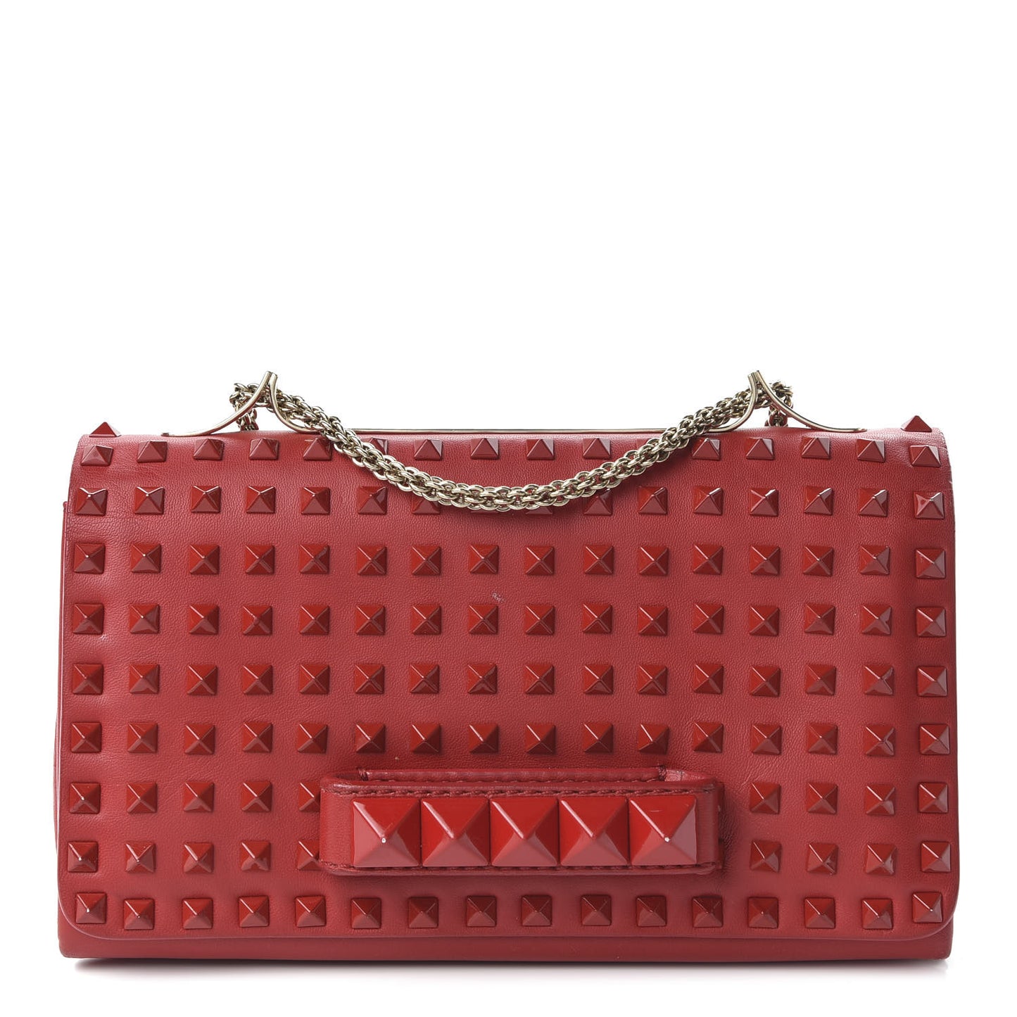 Nappa Allover Stud Va Va Voom Shoulder Bag Rosso Valentino